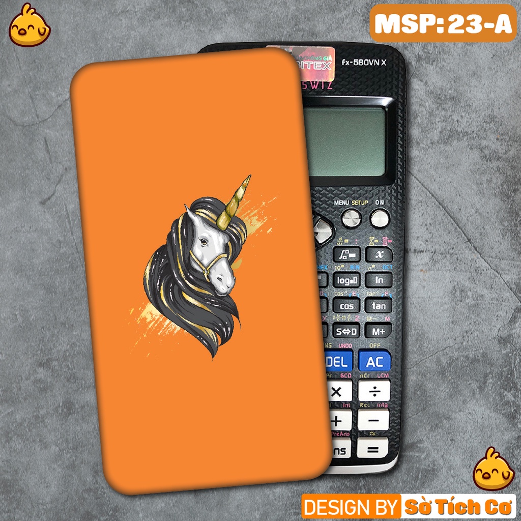 Miếng decal dán máy tính casio vinacal FX500 FX570 FX580 - 570ES 570EX 680EX Cool Unicorn MSP: SV-23
