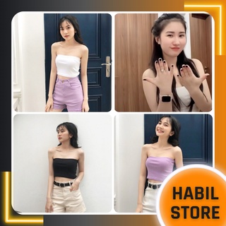 Áo Croptop 💖FREESHIP💖 Croptop nữ dưới 55kg- Quây Ngực 2 màu đen trắng thời trang cá tính