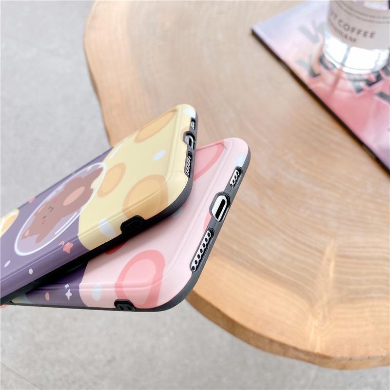 Ốp lưng iphone Gấu - Thỏ Phi Hành Gia IMD 6/6plus/6s/6s plus/6/7plus/8plus/x/xs/xsmax/11/11pro/11 promax DT06- Dino Case