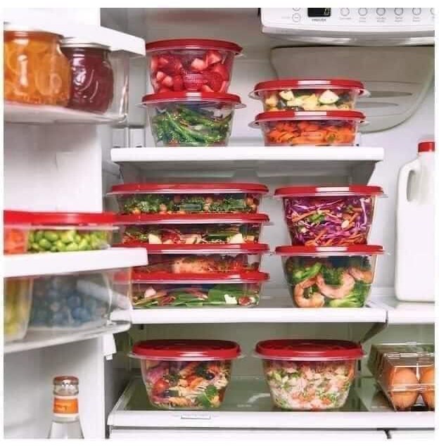SET HỘP TRỮ THỰC PHẨM RUBBERMAID 64 MÓN CÓ SẴN