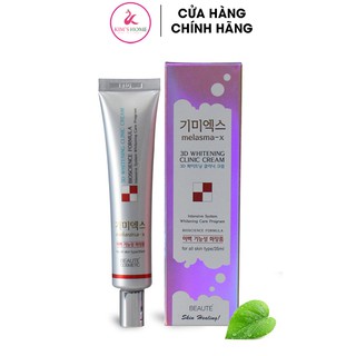 Kem Trắng Da giảm Nám Tàn Nhang Melasma-x 3D WHITENING CLINIC CREAM 35Ml