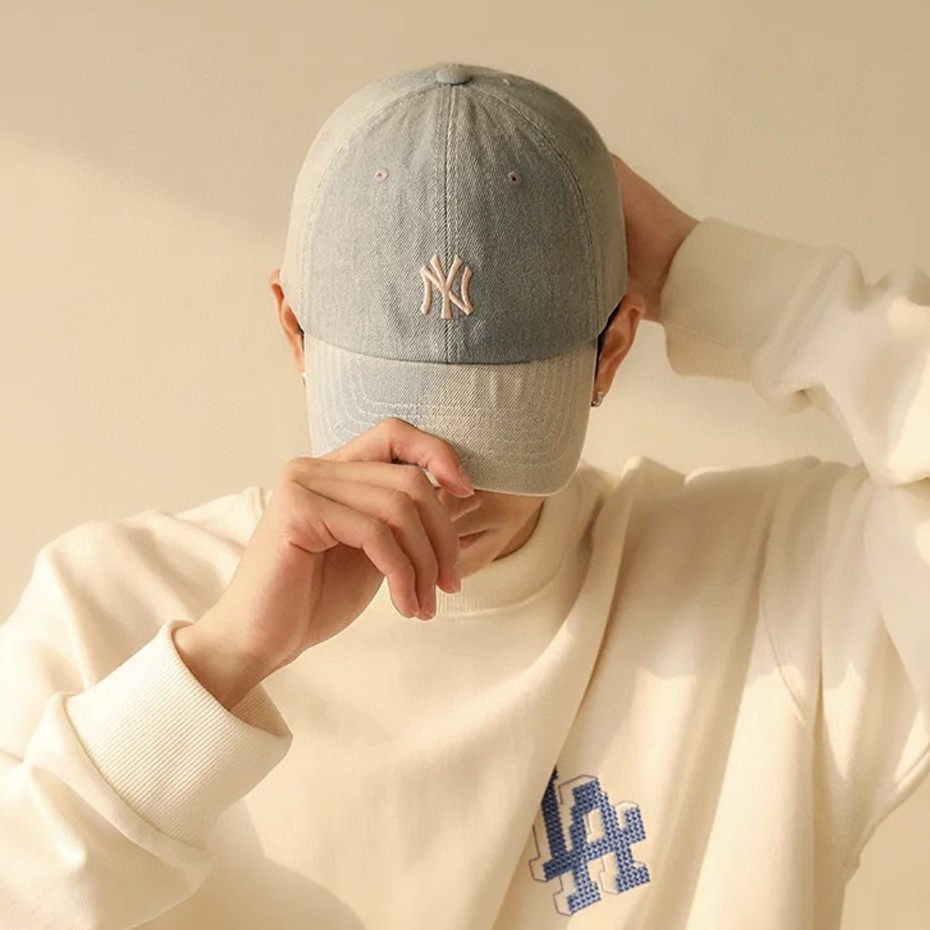 Mũ Lưỡi Trai Bóng Chày Thêu Chữ B Hàn Quốc Thời Trang Cotton Mềm Nam Nữ