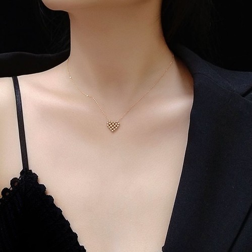 Dây Chuyền Trái Tim Titan Ko Đen TT 3020