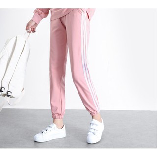 Quần KAKI Hồng Candy 3 Sọc Unisex