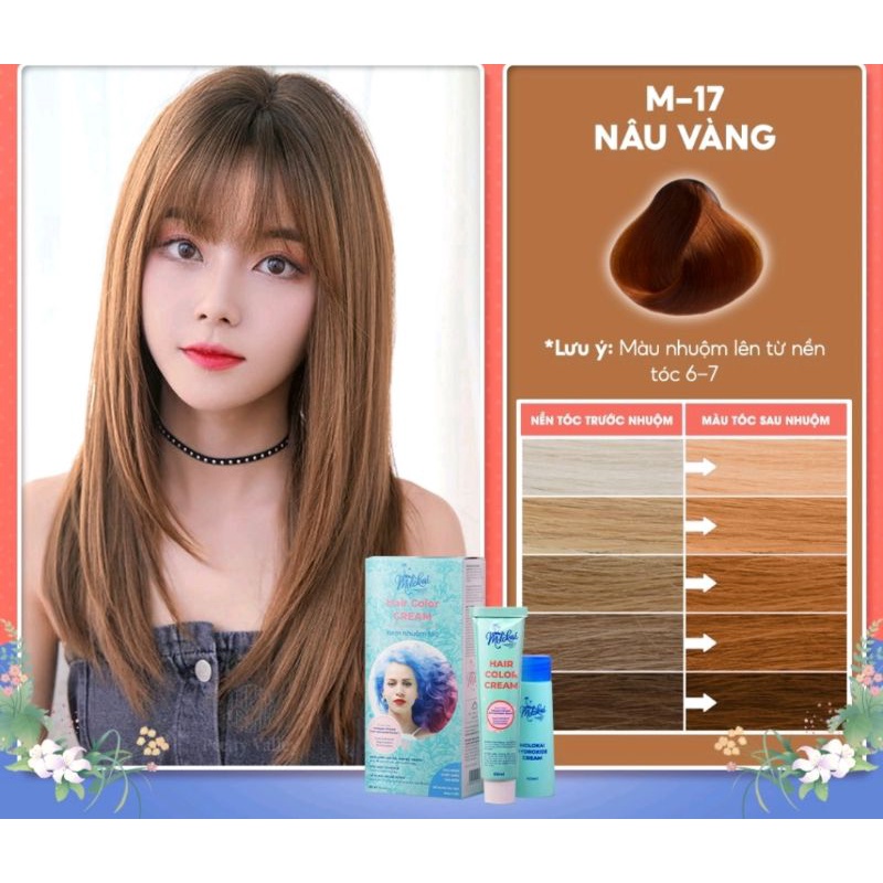 Thuốc Nhộm Tóc Molokai Màu Vánh Ánh Kim 60ml