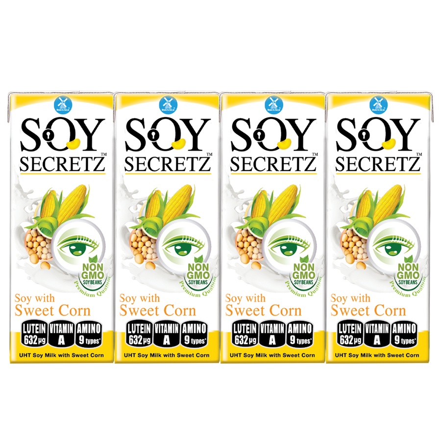 Thùng Sữa Đậu Nành Soy Secretz Vị Bắp Nhập Thái Lan Chính Hãng 48 Hộp (180ml/hộp)