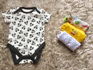 Combo set 4 body xuất anh 3-24m