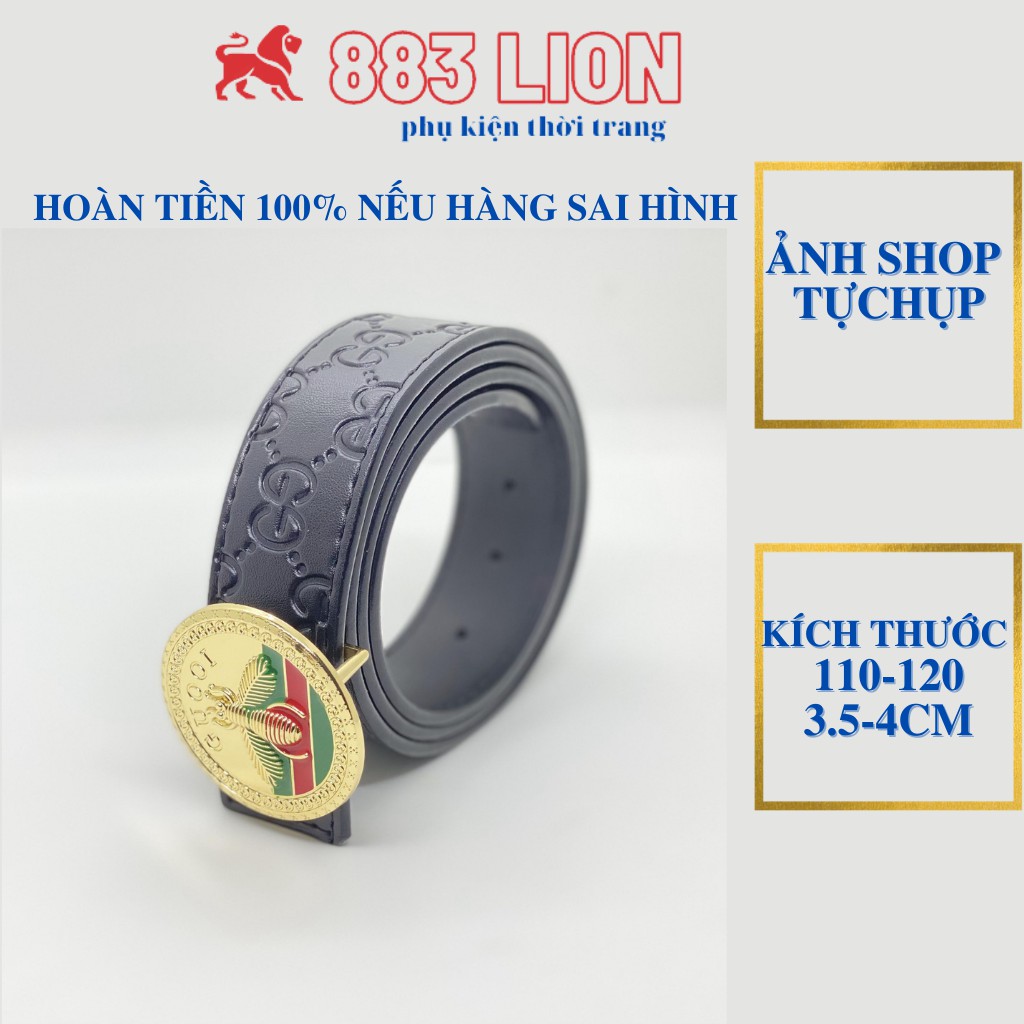 Thắt Lưng Nam Gucci Đẳng Cấp Mặt Khóa Con Ong Chất Liệu Khóa Thép Không Gỉ Dây Da Mềm Tổng Hợp