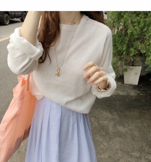 Áo len mỏng ulzzang _Hình thật ( Hàng sẵn)