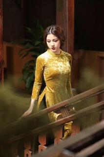 Áo dài nhung