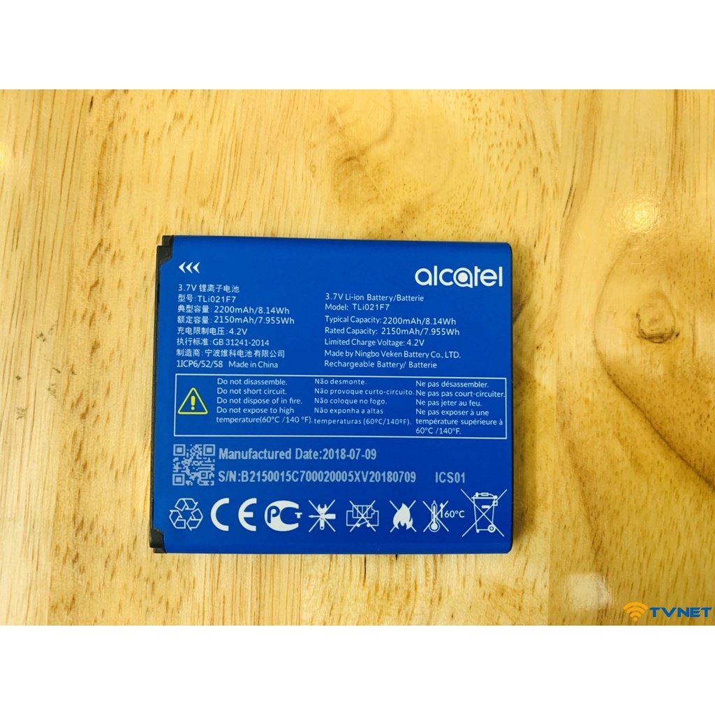 Pin Alcatel EE70 - Pin bộ phát Wifi 4G Alcatel EE70 dung lượng 2150mAh. Pin mới zin 100% - Bảo hành 1 đổi 1