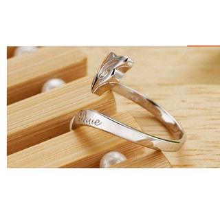 Nhẫn bạc 925 hồ ly N014 (tặng vòng tay chỉ đỏ may mắn)