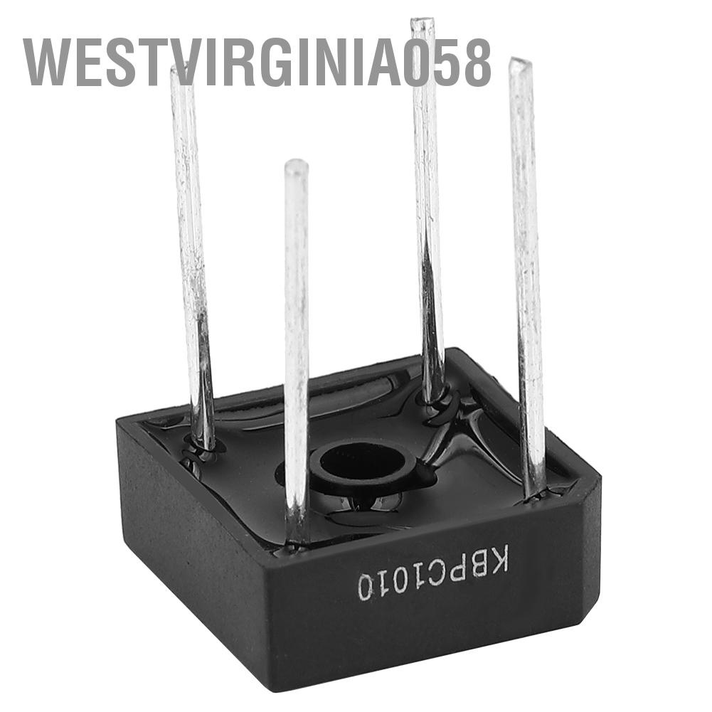 Hàng Hot Bộ chỉnh lưu cầu KBPC-1010 cho thiết bị gia dụng Mạch điện tử công nghiệp 10A 1000V Hàng giao ngayWestvirginia058