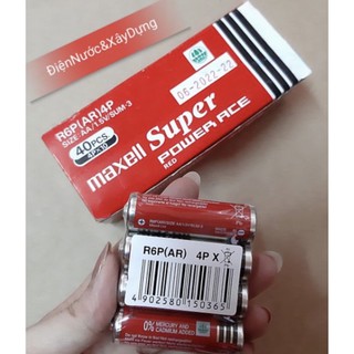 Vỉ 4 Viên Pin AA 1.5v Super Maxell Đỏ giá tốt