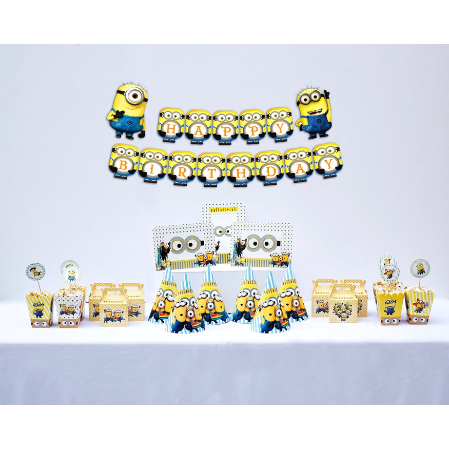 SET TRANG TRÍ BÀN SINH NHẬT MINION - KoolStyle Shop