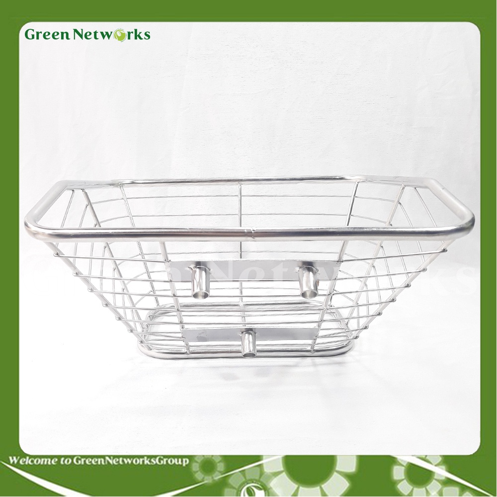 Rổ trước Inox gắn xe Wave GreenNetworks