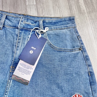 Quần short MLB jean full tag chuẩn hình thật