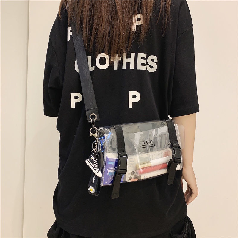 Túi Đeo Chéo Trong Suốt Phong Cách Nhật Bản Thời Trang Cho Nam