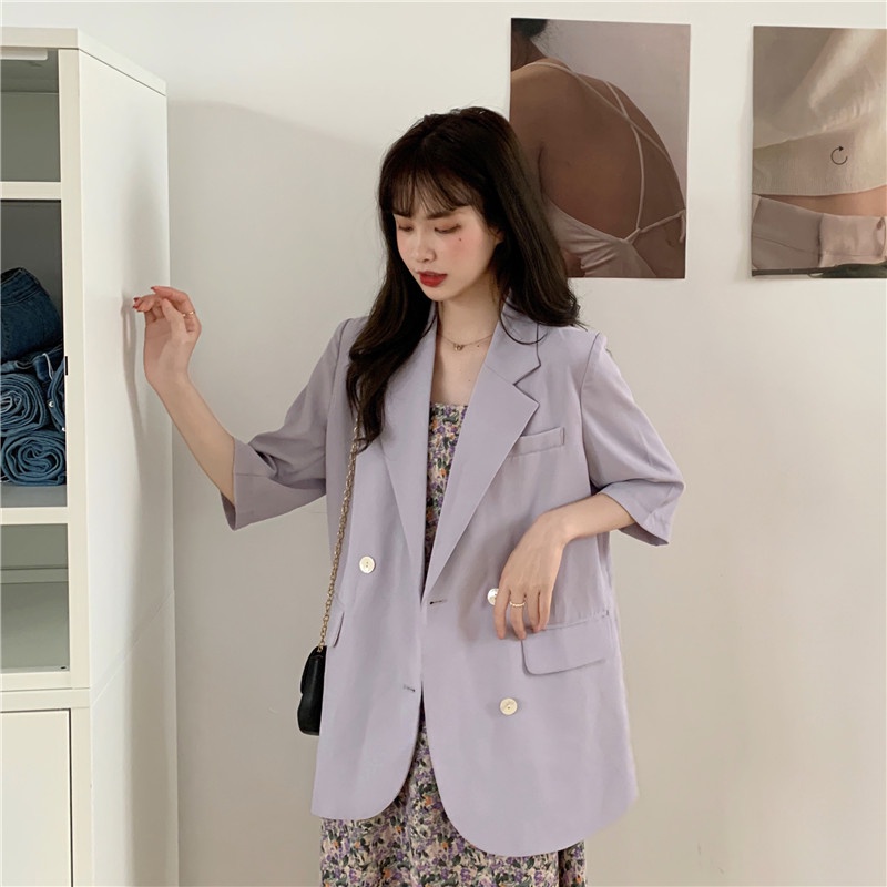 Blazer ngắn tay 4 cúc | BigBuy360 - bigbuy360.vn
