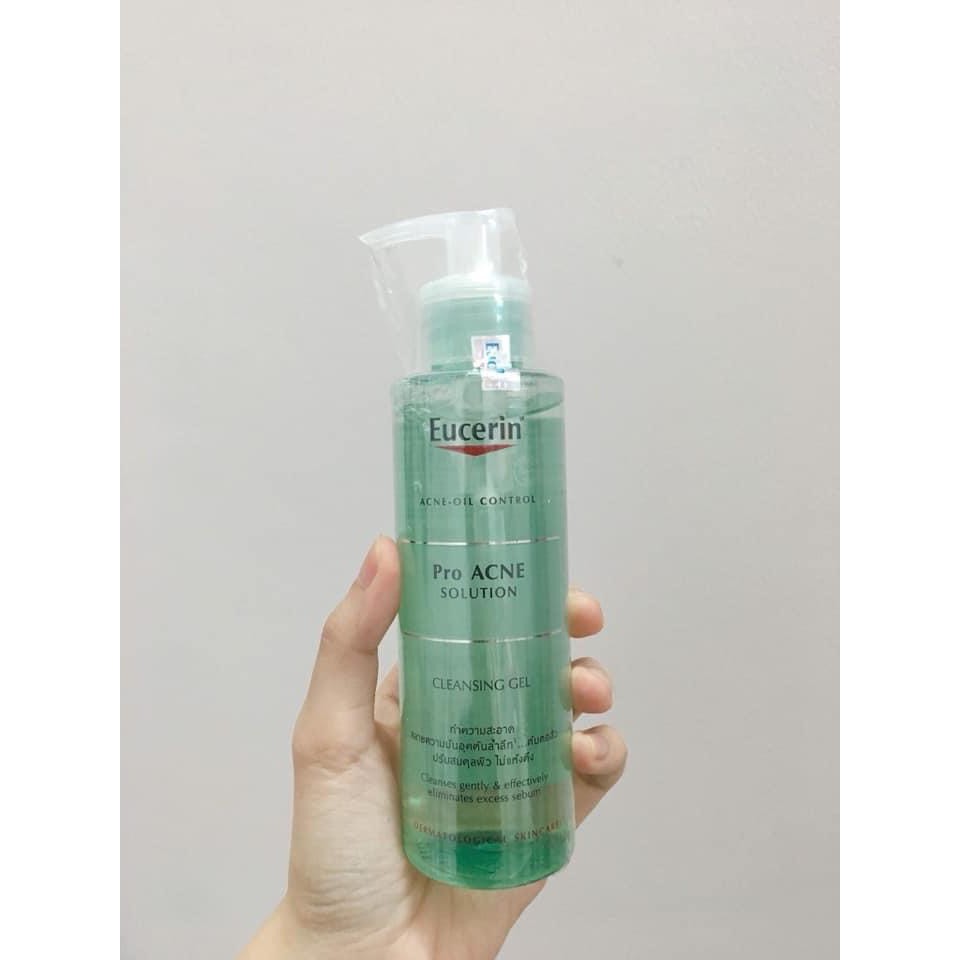 ✅[CHÍNH HÃNG] Sữa Rửa Mặt Eucerin Cho Da Dầu Mụn- Eucerin Pro ACNE Solution Cleansing Gel 200ml Acne Oil Control Proacne