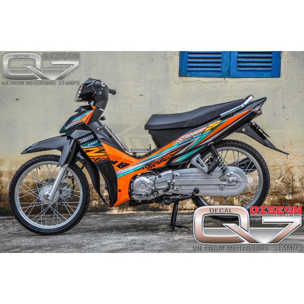 Tem Rời Sirius 110 Cam Đen