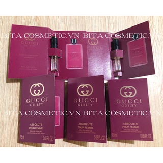 Vial Nước Hoa Gucci Guilty Absolute Pour Femme Eau De Parfum 1,5ml