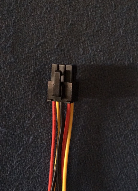 Cáp chuyển 6 pin vga từ 2 cổng ata