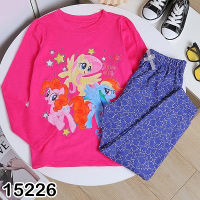 Bộ dài disney in hình pony/công chúa đáng yêu cho bé gái size đại 17-48kg