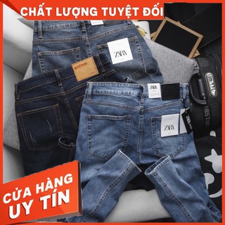 HÀNG NHẬP KHẨU -  Quần jean nam zara cao cấp ống ôm nhẹ co giãn - Hàng Nhập Khẩu
