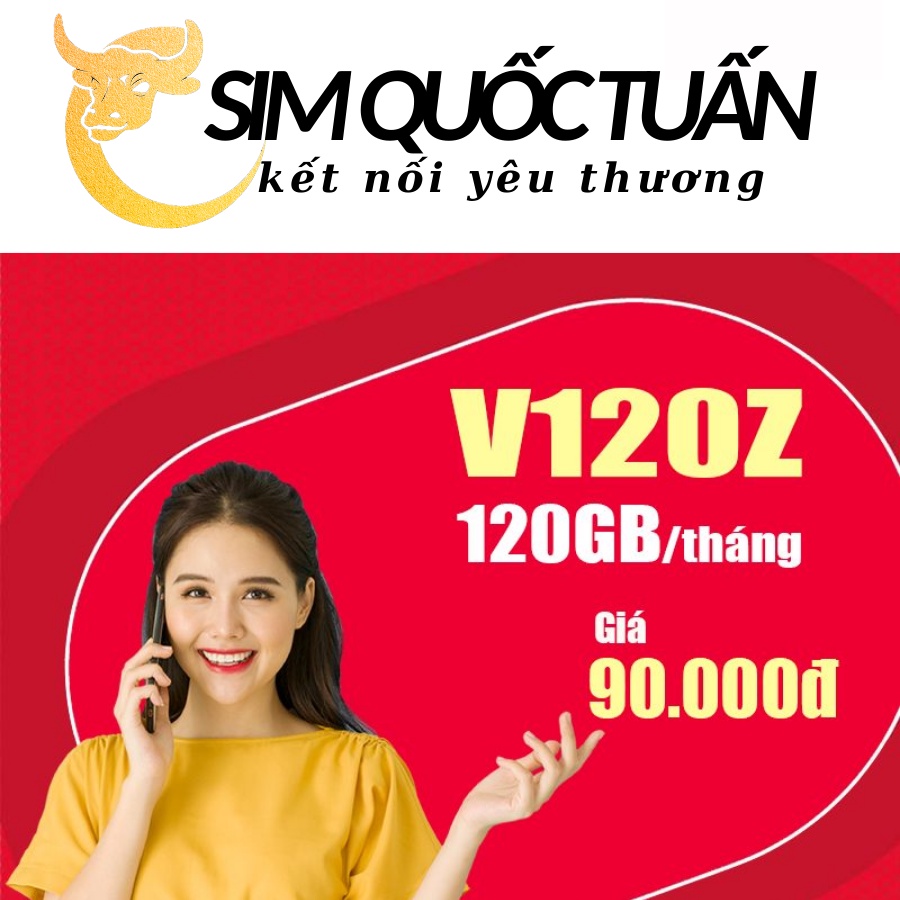 Sim 4G Viettel V120Z/ V120N/ Umax50n 4GB/ngày, gói 12 tháng, 50p ngoại mạng và miễn phí gọi nội mạng