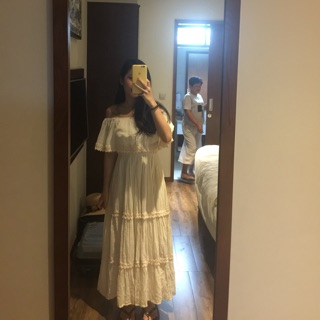 Đầm maxi trễ vai