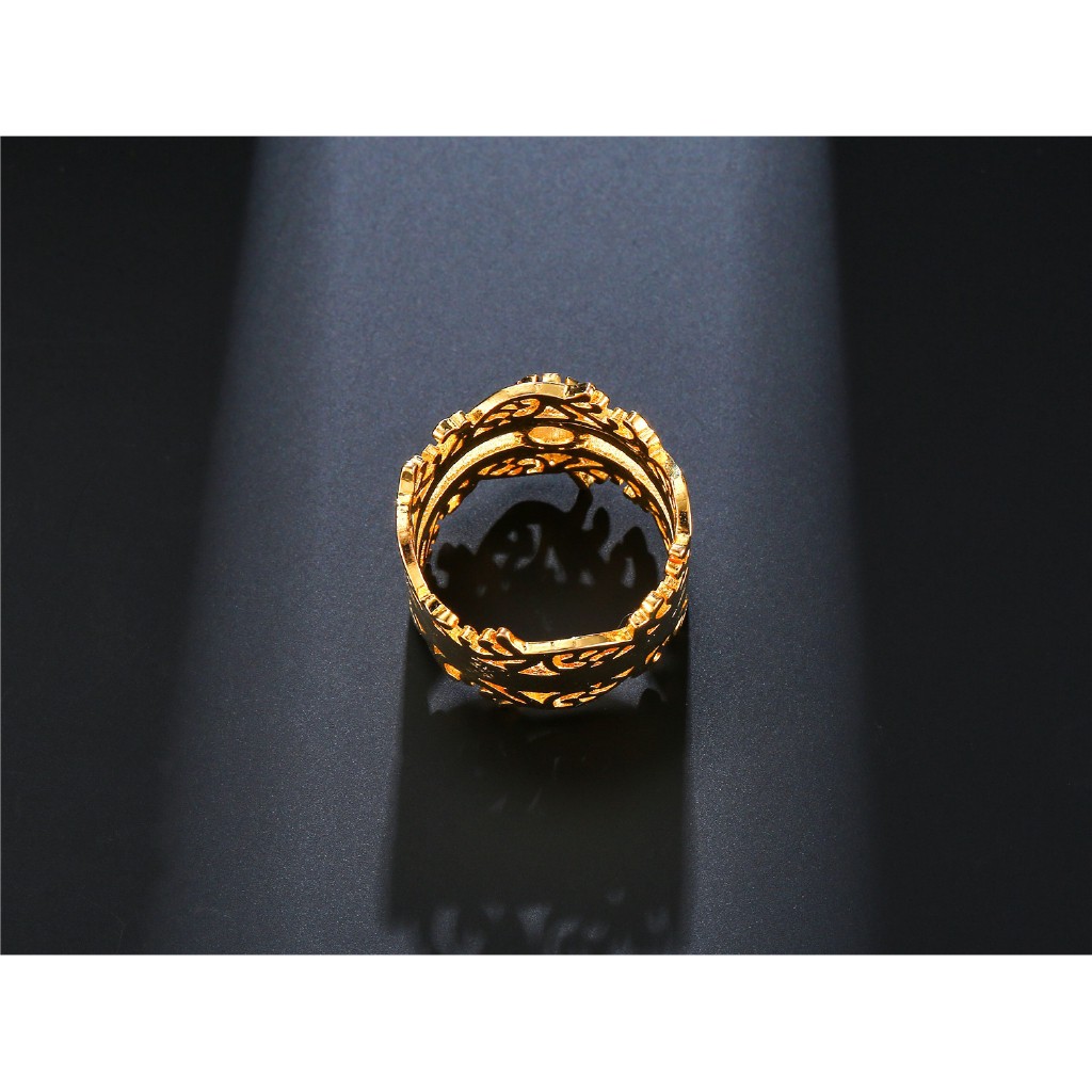 Nhẫn Mạ Vàng 18k Hình Vương Miện Đính Đá Zircon