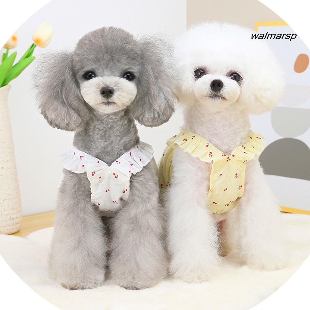 Áo Hai Dây Sát Nách In Họa Tiết Quả Anh Đào Cho Thú Cưng