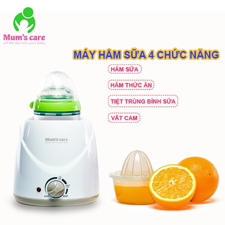 [BH 1 NĂM] Máy hâm sữa và Tiệt trùng bình sữa 4 chức năng CỔ RỘNG Mum's Care MC7002