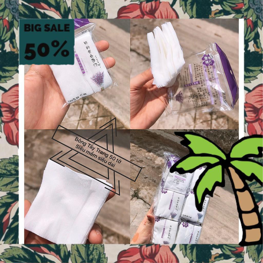 Bông Tẩy Trang 50 Miếng Mỏng Siêu Dai Thấm Hút Nhanh Chóng sỉ tốt | BigBuy360 - bigbuy360.vn