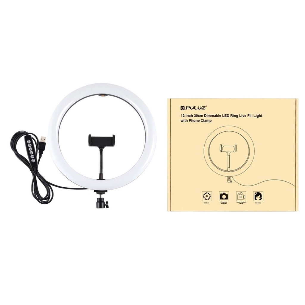 Vòng Đèn LED 11.8 inch 30cm Với 8 Màu RGBW