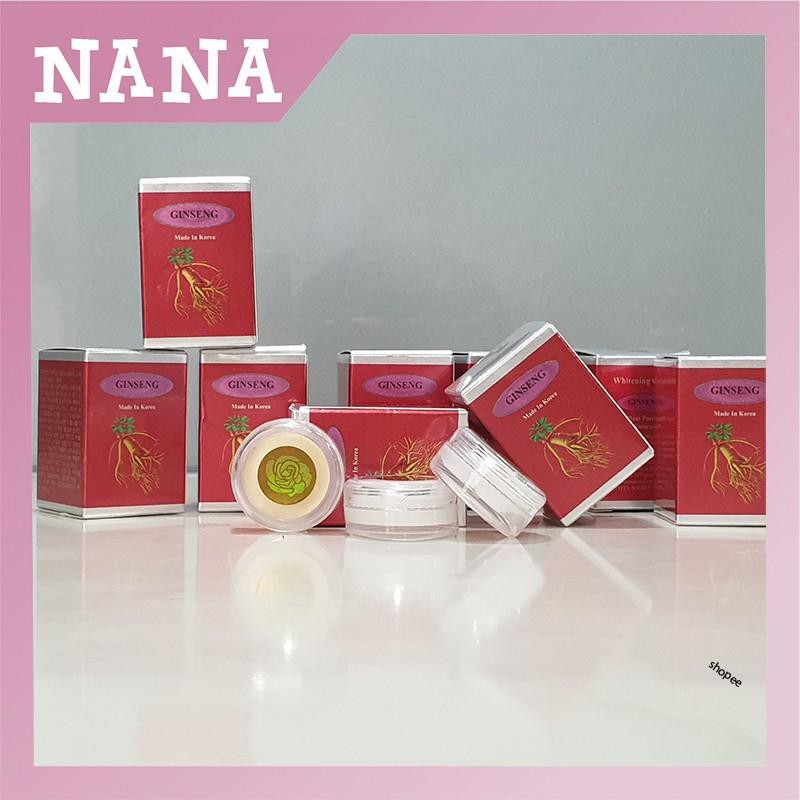 Bộ thử kem nám Ginseng, mỹ phẩm mờ nám tàn nhang và dưỡng trắng da nhân sâm Hàn Quốc.