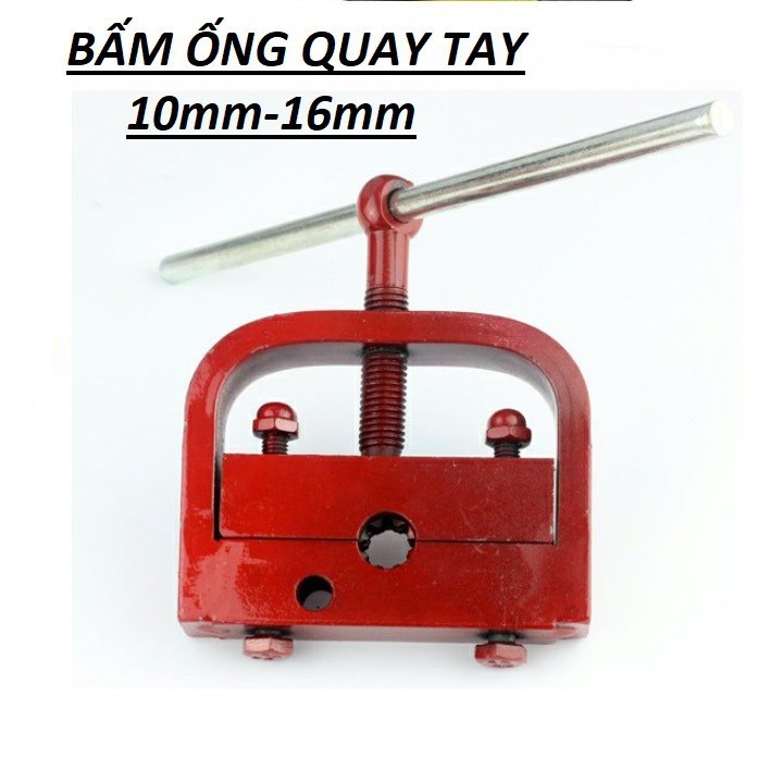 Máy bấm đầu cos ống dây quay tay bằng thép cao cấp bảo hành 12 tháng