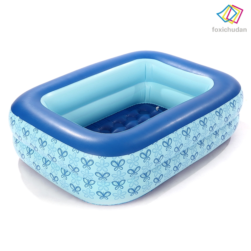 FCD☆ PVC Rectangular Inflatable Swimming Pool Children Home Courtyard Garden Swimming Pool