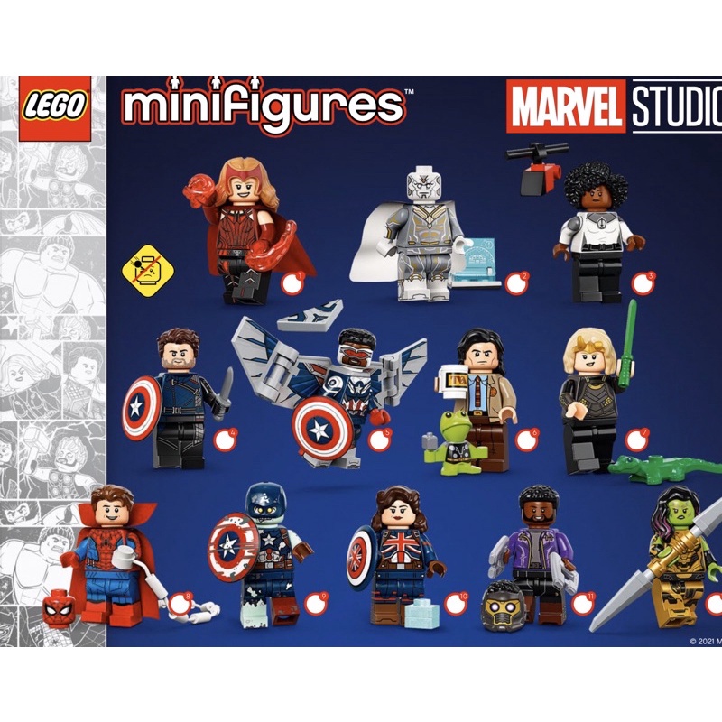 []01 nhân vật[] 71031 LEGO Marvel Studios Series Minifigures 22 -  Khách chọn nhân vật cần mua