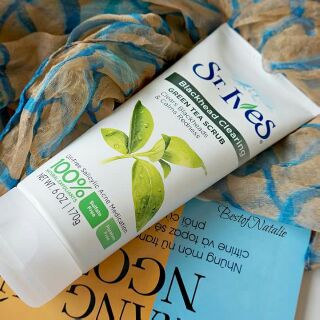 Set 4 tẩy tế bào chết trà xanh st.ives green tea scrub