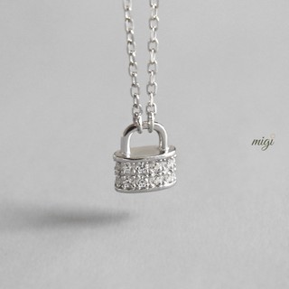 Dây chuyền bạc ổ khóa Calla Jewelry l N010