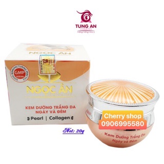 Kem dưỡng trắng da ngày và đêm Ngọc ân 20g đủ giấy công bố mộc đỏ