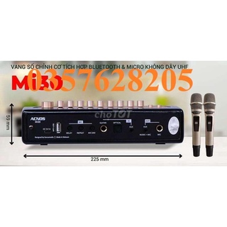 Vang số chỉnh cơ tích hợp Bluetooth và Micro không dây UHF Acnos Mi30
