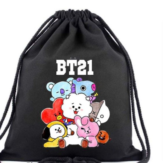 - Balo Dây Rút BTS ARMY in theo yêu cầu có bảo hành