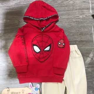 Áo nỉ đỏ Spiderman