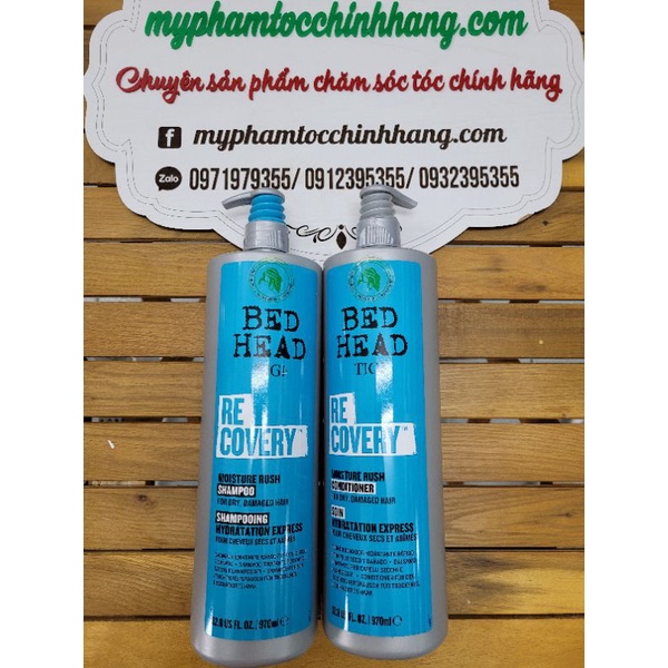 [MẪU MỚI NHẤT] (CHÍNH HÃNG CÔNG TY) Dầu gội và xả phục hồi sinh lực Tigi Bed head Recovery level 2 400ml - 970ml