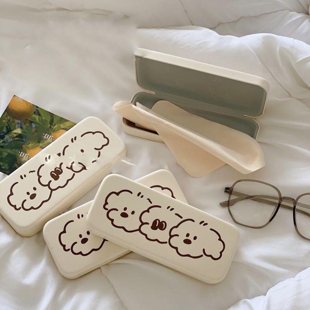 Hộp Đựng Mắt Kính Cận Thị Màu Trắng Thiết Kế Đơn Giản Tiện Dụng
