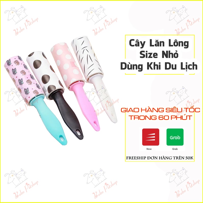 [GIÁ TẠI KHO] Cây lăn lông nhỏ gọn cầm tay dùng lấy lông chó mèo khi đi du lịch - Bobo Petshop Phụ Kiện Chó Mèo Hà Nội