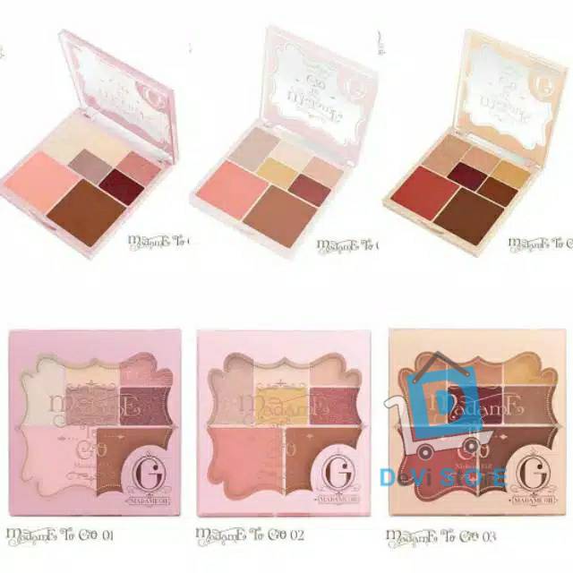 (hàng Mới Về) Bảng Phấn Mắt Madame Gie Madame To Go Trang Điểm Chuyên Nghiệp | BigBuy360 - bigbuy360.vn